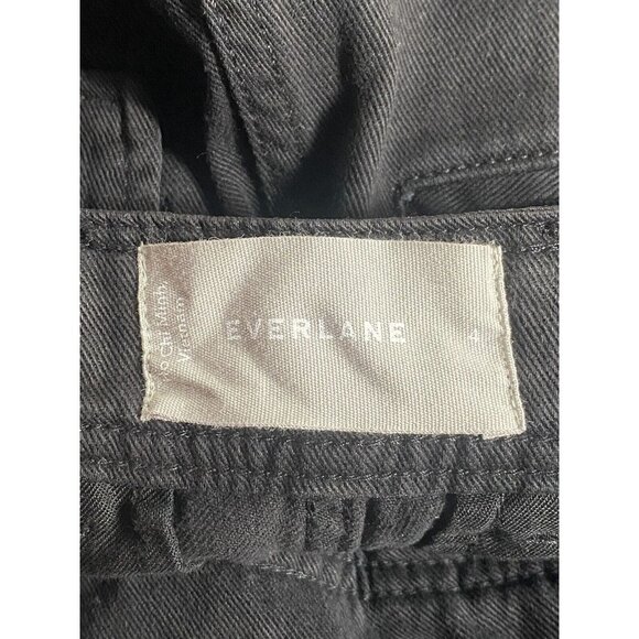 Everlane Womens Tencel Relaxed Chino Black Tapered Pants Size 4 - Picture 7 of 11
